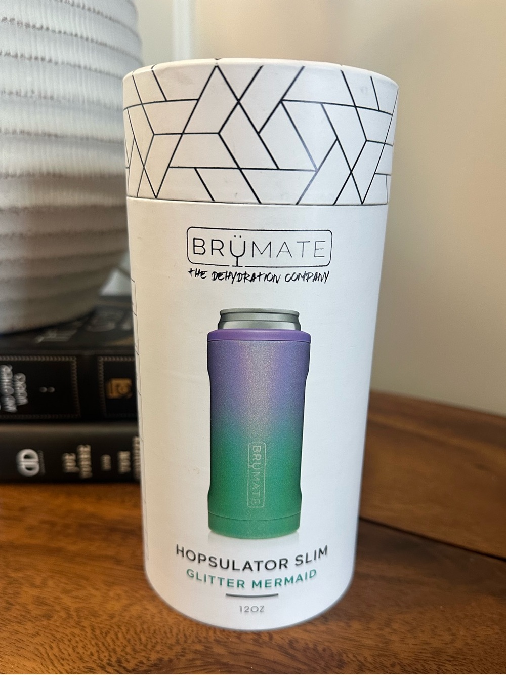 BrüMate Hopsulator Slim Glitter Mermaid 12oz Can Cooler New in Box